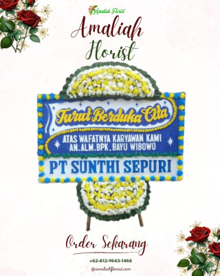 Papan Bunga Duka di Pontianak
