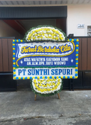 Papan Bunga Duka di Pontianak