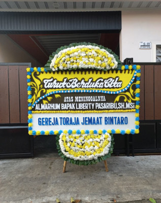 Papan Bunga Duka di Pontianak